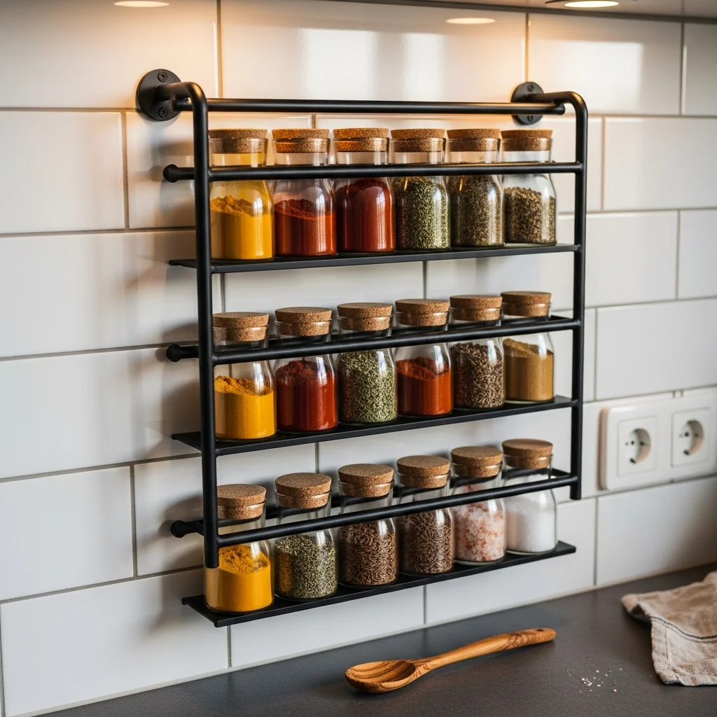 Krydderihylde Vægmonteret